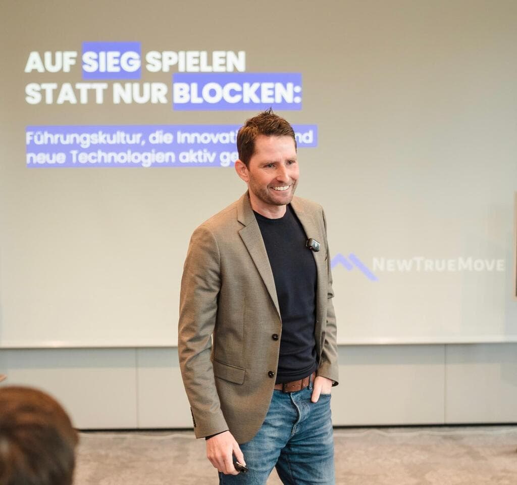 Marcus Trute auf der Bühne